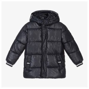 MAYORAL BOYS BLUE-BLACK PUFFER COAT